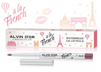 Водостойкий гелевый карандаш для губ WATERPROOF GEL LIP PENCIL A LA FRENCH